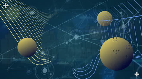 Futuristic Data and Technology Conceptual Abstract Illustration