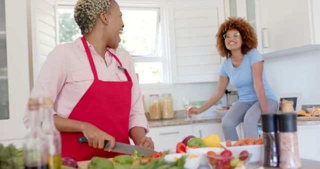 Happy Couple Crafting Healthy Meal in Modern Kitchen - Download Free Stock Images Pikwizard.com