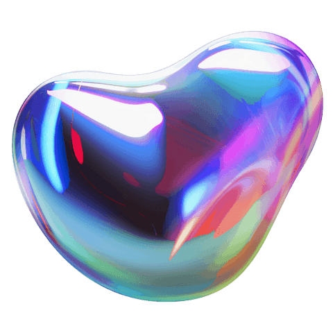 iridescent blob 3d render on transparent background - Download Free Stock Videos Pikwizard.com