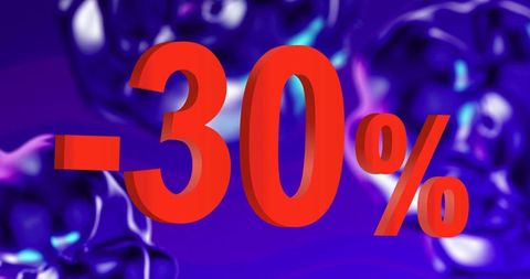 30% Discount Offer on Vibrant Purple Backdrop