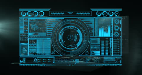 Futuristic Digital Interface with Advanced Data Processing Features