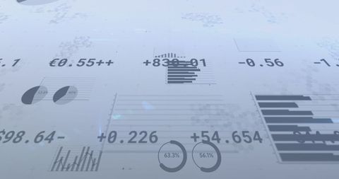 Futuristic Display of Digital Financial Data and Charts - Download Free Stock Images Pikwizard.com