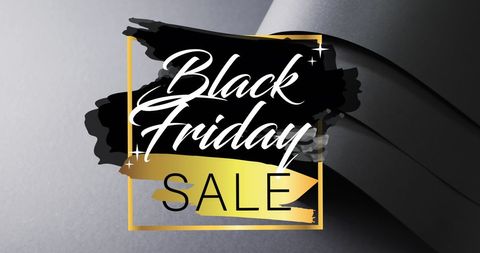 Stylish Black Friday Sale Banner Design with Elegant Text