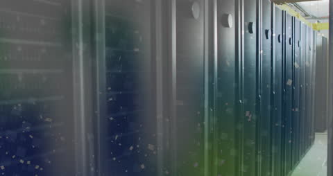 Servers with Particle Animation in Data Center