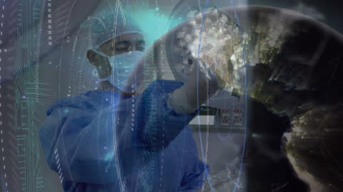 Surgeon and Digital Globe for Advanced Medical Data Technology
