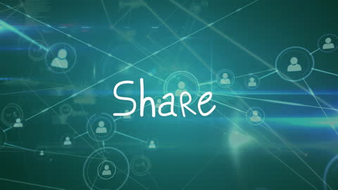 Digital Network Connection Icons Conceptual Background