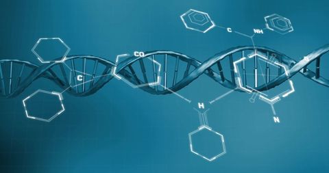 futuristic concept of dna analysis and data science visualization - Download Free Stock Images Pikwizard.com