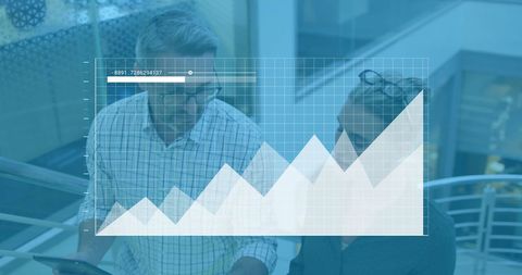 Financial Data Discussion with Growing Graph Overlay
