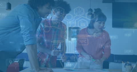 Innovative Team Discussing Digital Technology Strategy