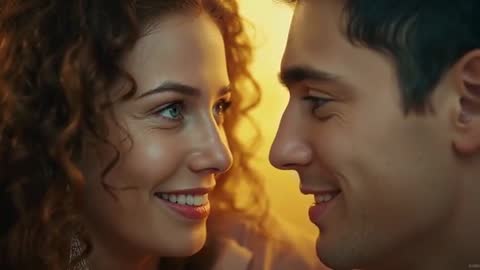 Couple Sharing Intimate Whisper at Home