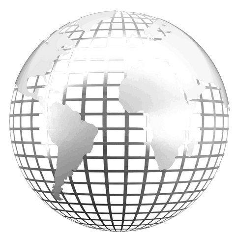 Silver Globe with Transparent Background Featuring Continents - Download Free Stock Videos Pikwizard.com