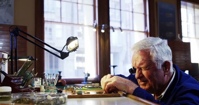 Skillful Horologist Repairing Watches in Traditional Workshop - Download Free Stock Images Pikwizard.com