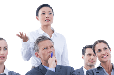 Transparent Business Team Engaging in Corporate Meeting Discussion - Download Free Stock Videos Pikwizard.com