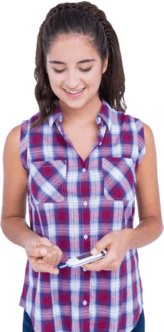 young woman monitoring glucose with transparent background - Download Free Stock Videos Pikwizard.com
