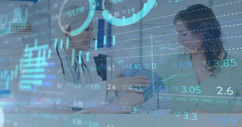 Doctor measuring blood pressure cuff while patient smiling during clinical wellness exam with stetho