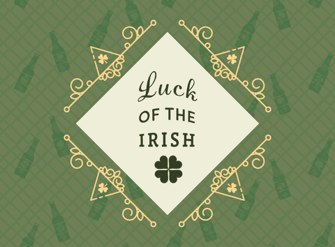 Transparent Irish Luck Design with Shamrock Motif Fora - Download Free Stock Videos Pikwizard.com