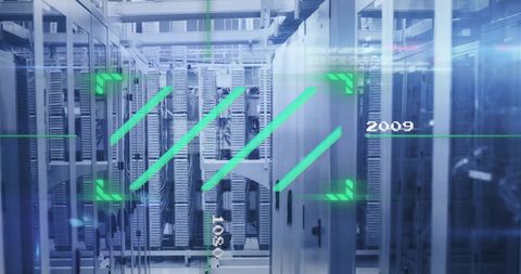 Conceptual Image of Data Processing and Computer Servers - Download Free Stock Images Pikwizard.com