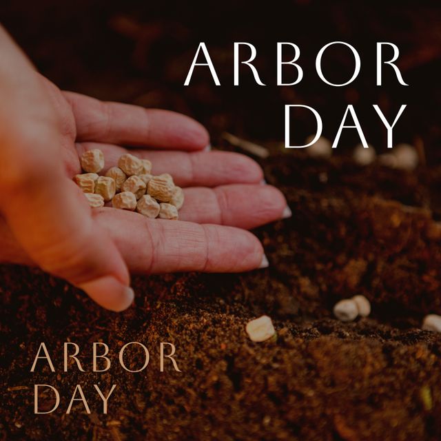 Celebrating Arbor Day with Seed Planting in Garden - Download Free Stock Templates Pikwizard.com