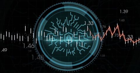 Cyber Security Digital Interface with Circuit Pattern and Data - Download Free Stock Images Pikwizard.com