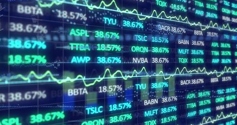 dynamic stock market display with real-time data - Download Free Stock Images Pikwizard.com