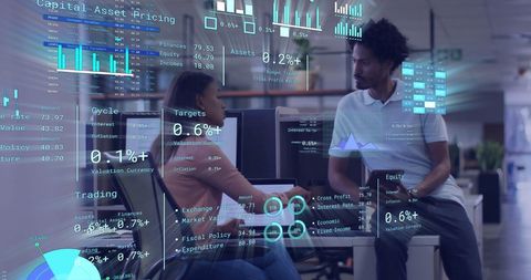 Diverse Colleagues Analyzing Data and Creating Business Strategy