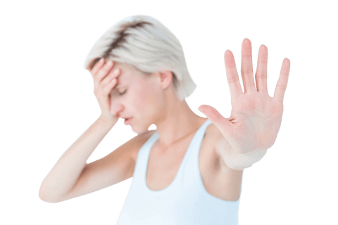 Stressful Gesture Transparent Background Isolated