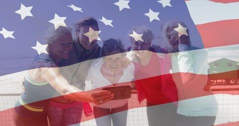 Playful Women Enjoying Smartphone Time with American Spirit