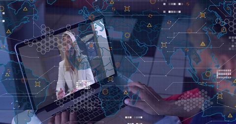 Remote Collaboration Laptop with Global Network Overlay and Virtual Meeting Host