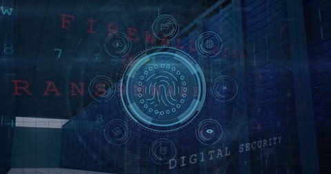 Digital Security and Data Processing in Modern IT Infrastructure - Download Free Stock Images Pikwizard.com
