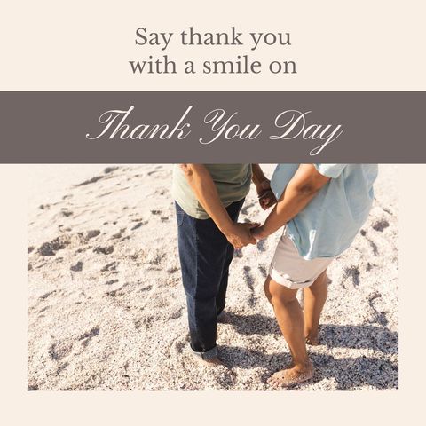 senior biracial couple holding hands at beach celebration - Download Free Stock Templates Pikwizard.com