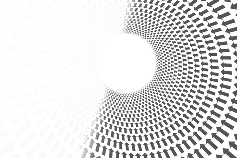 abstract black and white arrows on transparent circle pattern - Download Free Stock Videos Pikwizard.com