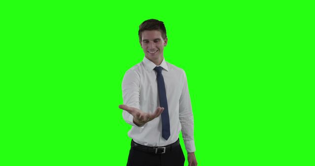 Smiling Businessman Offering Handshake on Green Screen Background - Download Free Stock Images Pikwizard.com