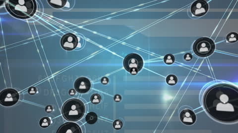 Digital Social Network Connections Overlapping Data