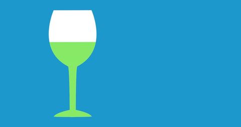 minimalistic wine glass icon with green gradient - Download Free Stock Images Pikwizard.com
