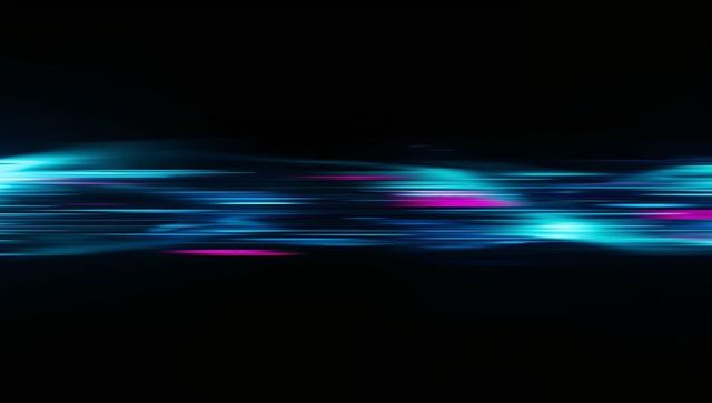 Neon speed stream, cyan and magenta light streaks, futuristic cyberpunk tech background