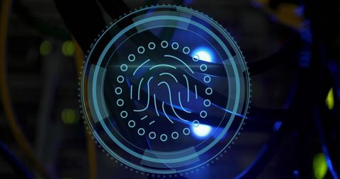 digital fingerprint in network interface concept - Download Free Stock Images Pikwizard.com