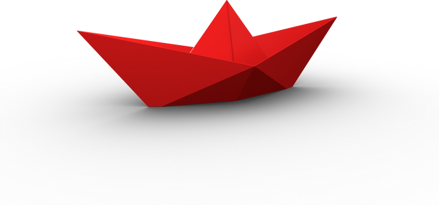 Transparent Red Paper Boat Icon, Folded Boat Illustrates Teamwork - Download Free Stock Videos Pikwizard.com