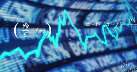 Financial Graph with Mathematical and Chemical Inscriptions