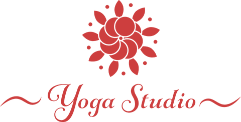 red yoga studio logo with flower on transparent background - Download Free Stock Videos Pikwizard.com