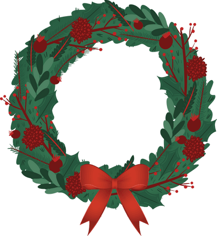 Festive Christmas Wreath with Red Bow on Transparent Background - Download Free Stock Videos Pikwizard.com