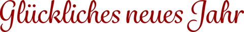 Glückliches neues jahr german wishing text transparent background
