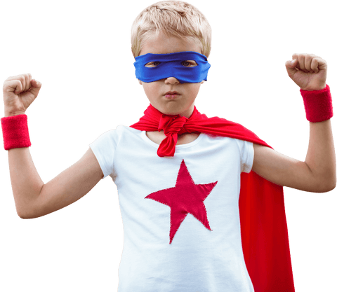 confident young superhero boy with transparent background - Download Free Stock Videos Pikwizard.com