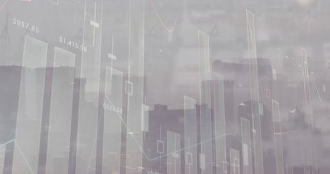 Data analytics overlay on urban landscape