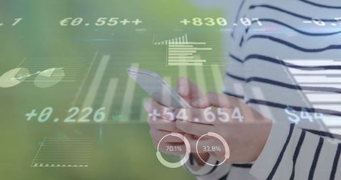 Woman Engaging Digital Finance Tech with Smartphone - Download Free Stock Images Pikwizard.com