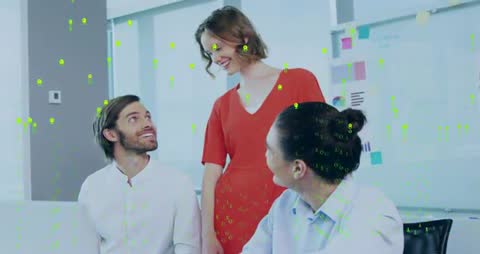 Office Team Engaging in Creative Brainstorming Session