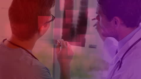 Doctors Analyzing Radiology Results in Dynamic Workflow