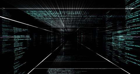 Abstract Digital Data Streams in Futuristic Space - Download Free Stock Images Pikwizard.com