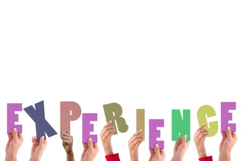Hands Holding Experience Text Concept on Transparent Background - Download Free Stock Videos Pikwizard.com