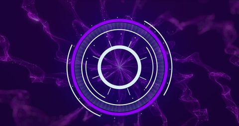 futuristic digital radar with purple smoke effect - Download Free Stock Images Pikwizard.com