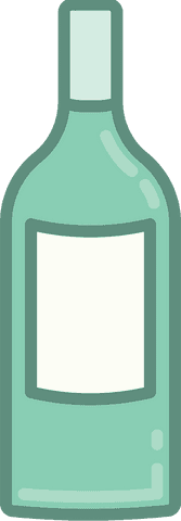 transparent vector illustration of big green bottle - Download Free Stock Videos Pikwizard.com